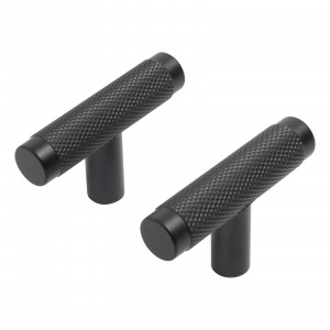 Ручка-рейлинг мебельная Knob AP2308 BL мат. черн. 2шт (цена за пару (25, 250) StahlBuro