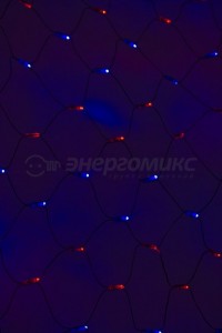 Гирлянда-сетка ул. 2х1,5м, черн. ПВХ, 288LED Красные/Синие 215-023 Neon Night