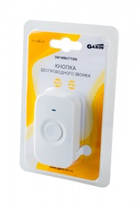 Кнопка звонка GARIN DoorBell DB1WBUTTON белый BL1, питание - 23А.
