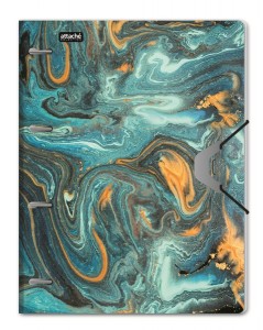 Бизнес-тетрадь А4,120л кольц/смен.бл,кл.Attache Selection Fluid Бирюзовый 1175422