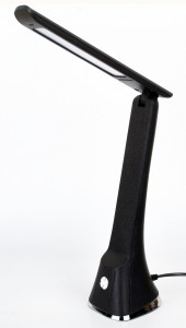 Ultraflash UF-733 С02 св-к св/д настольный 8W(380lm) 6000K, сенсор, 3 ур.ярк., "под кожу" черный