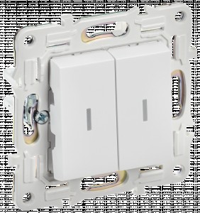 IEK SKANDY мех. выкл. СУ 2 кл. 10А (инд.) арктический белый SK-V09W SK-V20-1-10-K01