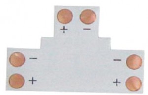 Ecola соед плата T для зажим разъема 2-х конт SMD3528 (цена за уп. 5шт.) SC28FTESB