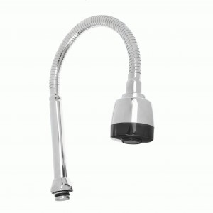 Излив смесителя, для кухни, гибкий, сталь, EPDM, 565-096