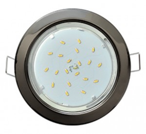 Ecola GX53 H4 св-к Черный хром (кратно 10!) 38x106 FB5310ECB