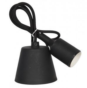 ASD/inHome патрон E27 со шнуром для LED-UFO силикон черный 1м 8691