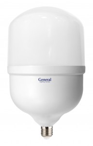 General высокомощн. E27 80W(6000lm) 6500K 6K матов. 161х276мм (замена ДРВ) 694200