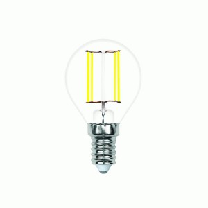 Volpe G45 шар E14 6W(600lm) 3000K 2K прозрачная LED-G45-6W/3000K/E14/CL/SLF