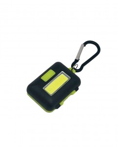Космос фонарь брелок KOC204B 1xR03(ААА) 1св/д COB 2W,100lm,13м2,ABS,чёрный,карабин,IP44