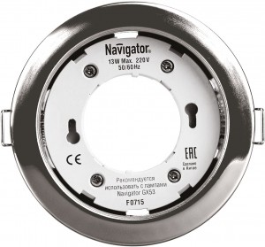 Navigator св-к встр. NGX-R1-003-GX53 хром 105(90)x40 71279