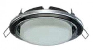 Ecola GX53 H4 св-к  2 цв.Хром-черный хром-хром 38x106 FJ53H4ECB