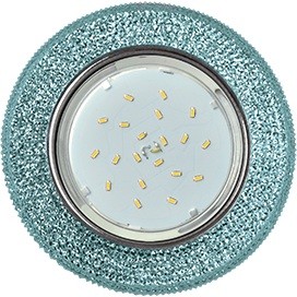 Ecola GX53 H4 LD7069 св-к Круг "Модерн" подсветка 4K Голубой/Хром 35x125 FB53CMEFB