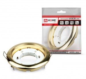 ASD/inHome GX53R-mini св-к встр. 100x18 золото 8462