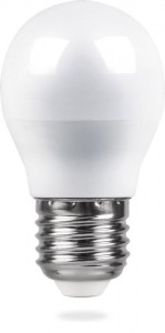 Feron шар G45 E27 5W(420lm) 4000K 4K матовая 82x45, LB-38 25405