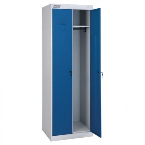 Шкаф металлический для одежды ШРК-22-800, двухсекционный,1850х800х500 мм,34 кг,разборный Арт.291090