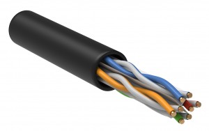 ITK Каб. в. п. U/UTP кат. 6 4x2х23AWG solid LSZH 305м чер. LC3-C604-129