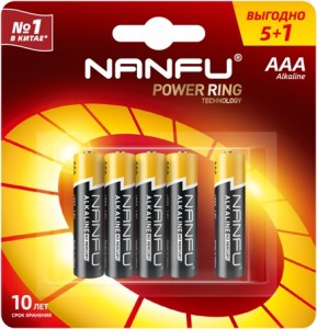 Э/п Nanfu LR03/286 BL6(5+1)