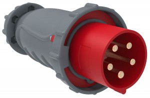 IEK MAGNUM силовая вилка CEE переносная ССИ-045 125А-6ч/200/346-240/415В 3Р+РЕ+N IP67