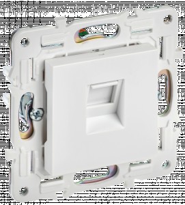 IEK SKANDY мех. роз. комп. СУ 1 мест. RJ45 кат.5E арктический белый SK-K01W SK-K10-1-K01