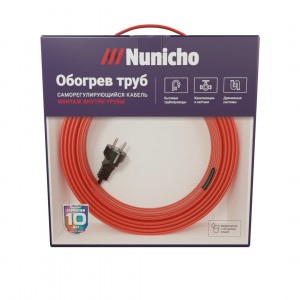 NUNICHO саморег. кабель пищевой (комплект в трубу) экран. MICRO10-2CR, 10м/100Вт (10Вт/м)