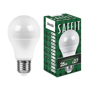 Saffit ЛОН А60 E27 25W(2150lm) 2700K 2K матовая 136x65  SBA6525 55087