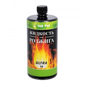 Жидкость д/розжига 1л Hot Pot ULTRA (углеводород) 61384