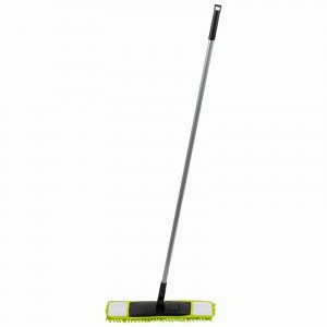 Швабра насадка плоская микрофибра 12*41см,ручка 110см,лапша,карм,Mop Clean/310475 Рыжий кот