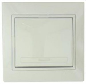 Lezard Мира выкл. СУ 1 кл. 10А крем. (корпус PC) 701-0303-100
