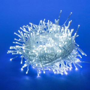 Гирлянда-нить ULD-S0600-400/DTA Фейерверк 400LED белый 6м, 8реж. прозр.провод, IP20 Uniel