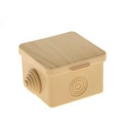 uplast коробка распред.  65х65х45мм ОУ 4 гермоввода с крышкой СОСНА IP54 030-036С