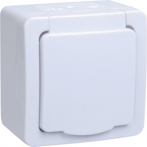 IEK ГЕРМЕС PLUS РСб20-3-ГПБб роз. 1 мест. земля ОУ IP54 (цвет крышки:белый) ERMP12-K01-16-54-EC