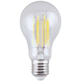 Ecola ЛОН A65 E27 13W(1300Lm) 4000K 4K прозр. 120x65 филамент (нитевидная) 360° Premium N7LV13ELC