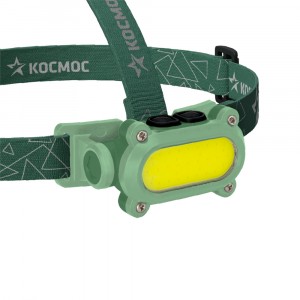 Космос фонарь налобный KOC503Lit (лит.акк.3,7V1,2Ah) COB 7W,350lm+красный свет з/у USB type C,IP54
