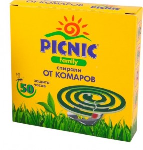 Picnic Family Спирали От комаров 10шт/уп, цена за уп (Россия)