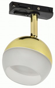 IEK св-к 4118 на 1-фаз. шинопровод поворот под лампу GX53 золото 90x110 LT-USB0-4118-GX53-1-K22