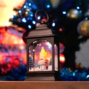 Feron Световая фигура Свеча "Снеговик" 1LED (батарейки в компл) 2700K 12,5см черный LT128 51456