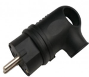 SmartBuy вилка угловая с кольцом каучук 2Р+РЕ 1х16А 220-240V IP44 SBE-16-P08-R