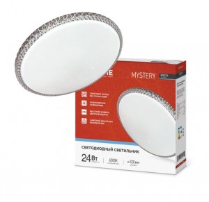 ASD/InHome св-к св/д декоративный 24W(1560lm) 6500К 6K 320х62 IP40 DECO MYSTERY 1581