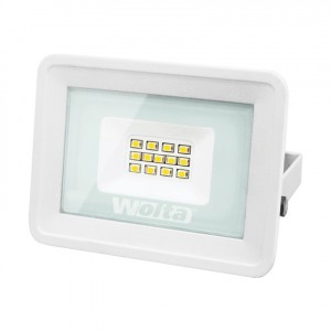 Wolta св/д прожектор 10W(850Lm) SMD IP65 5500K 6K 115x27x112мм метал/пласт белый WFL-10W/06W