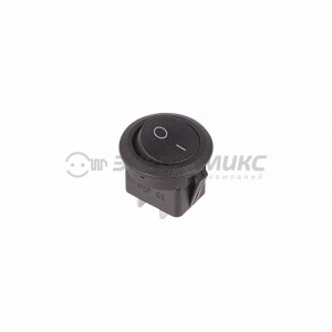 REXANT выкл. клавишный круглый 250V 6А (2с) ON-OFF черный (RWB-212, SC-214, MRS-102-8),(10!),,36-255