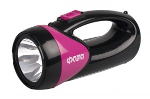 ФАЗА фонарь ручной AccuF8-L1W/L12-bk (акк. 4V 0.9Ah) 1св/д 1W (100lm)/12св/д (110lm) черн./пласт.