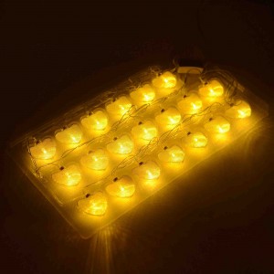 APEYRON Гирлянда-нить (б) "Сердце" 20LED теплый белый 3м. золото/хром (2*АА) провод.проз 15-62