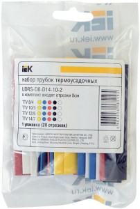 IEK набор ТУТ 4/2 (4хЧ, 2хБ, К, С, Ж, З) 10х10см/упак UDRS-D2-D4-10-10
