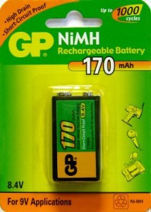 Ак-р GP 6F22 170mAh 8.4V 17R8H /6F22 Ni-MH BL1