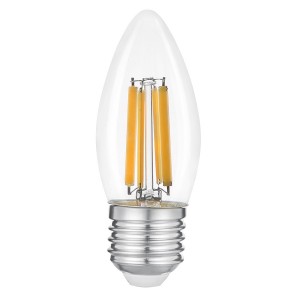 General филамент свеча E27 20W 4500K 4K 35x96 нитевидная, прозр фил GLDEN-CS-20-230-E27 661510