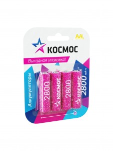 Ак-р Космос AA /R6 2800mAh Ni-MH BL4