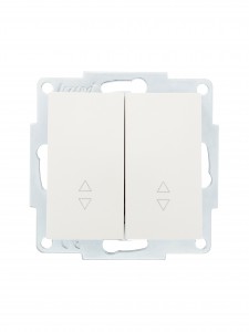 Lezard VESNA мех. выкл. СУ 2 кл. 10А (проходн.) перламутр (корп. ABS)  742-3088-106