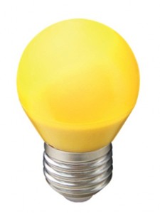 Ecola шар G45 E27 5W Желтый матов. 77x45 K7CY50ELB