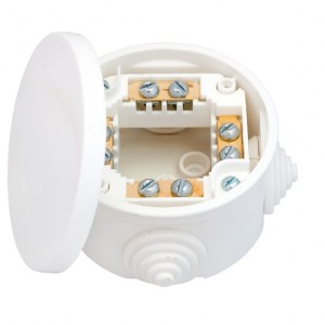 Bylectrica Коробка с клемными колодками для открытой проводки IP44 (O74, h 43,5 мм) КМ-223