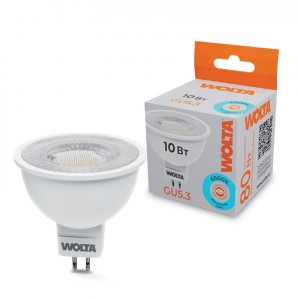 WOLTA лампа св/д WSTD MR16 с линзой угол 60° 10W(800lm) 6500К 6K GU5.3 WSTD-MR16-220V10W6KGU5.3-L